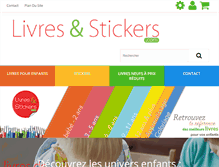 Tablet Screenshot of livres-et-stickers.com